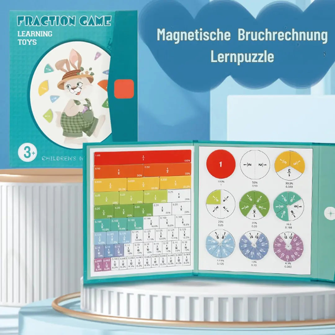 Magnetic Fraction Learning Tiles — Interactive Math Set for Kids
