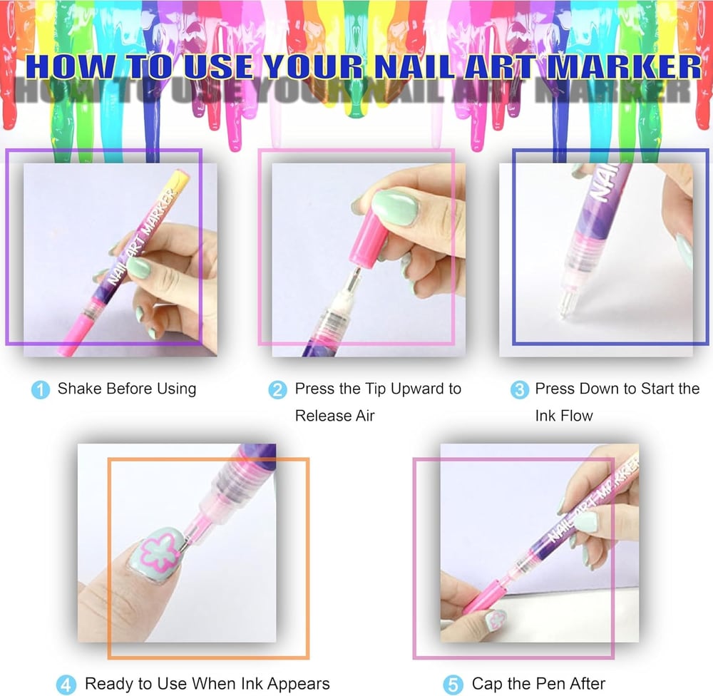 Nail Design Color Pencil Set — Radiant Colors for Perfect Nails