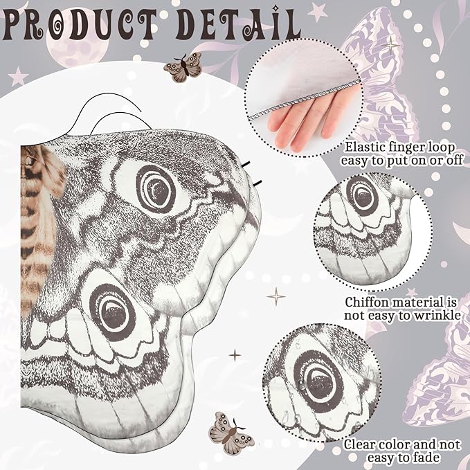 Grey Moth Wings Shawl – Elegance Stunning Cape