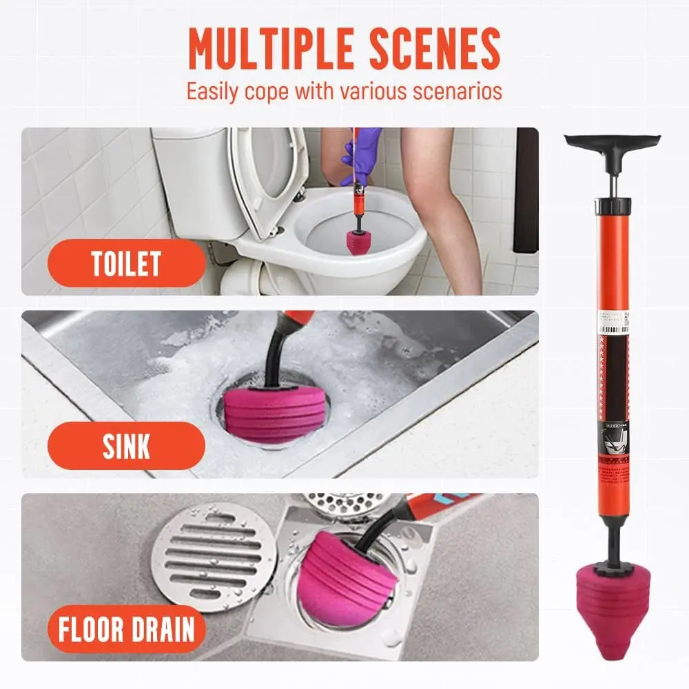 High-Pressure Drain Blaster – Safe & Chemical-Free