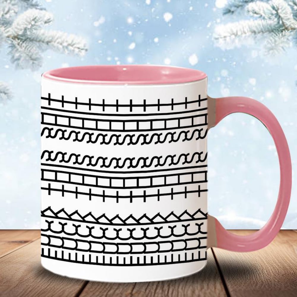 Ceramic Coffee Mug – Hidden Funny Message with Ergonomic Handle