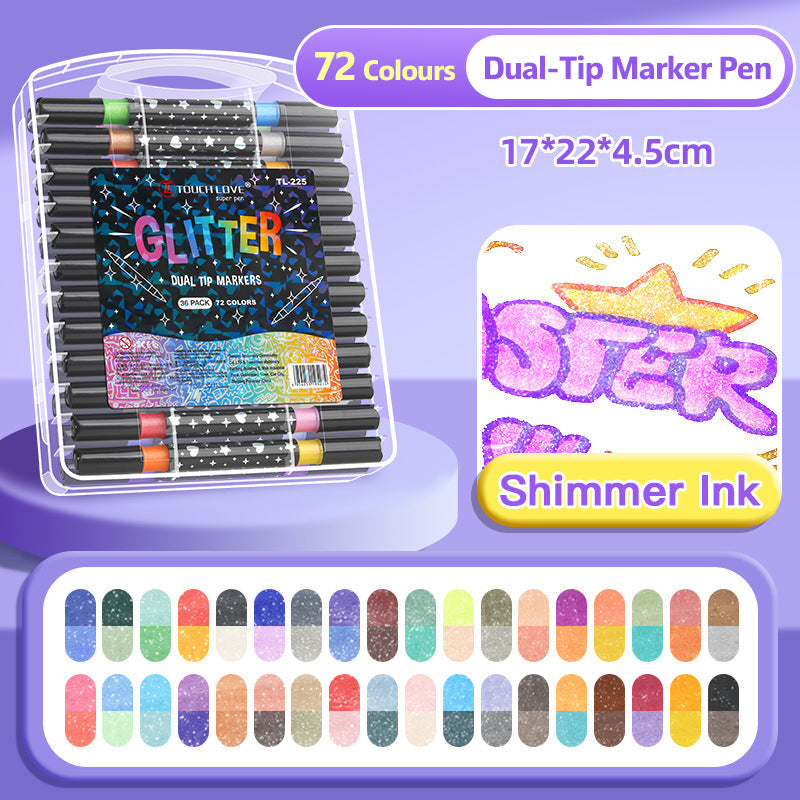 Brush Pens – Vibrant Artworks with Sparkling Shine