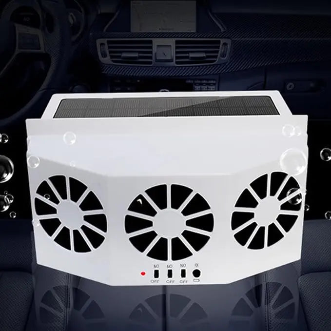 Solar-Powered Car Fan – Wireless & Compact