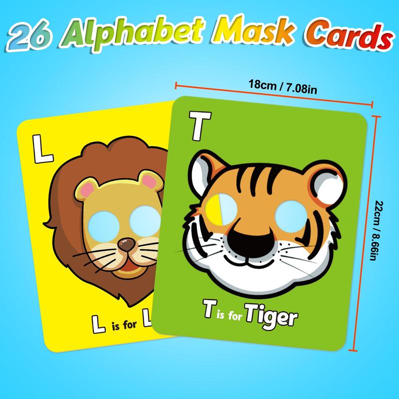 Animal Masks for Learning the Alphabet — Discover Letters Playfully