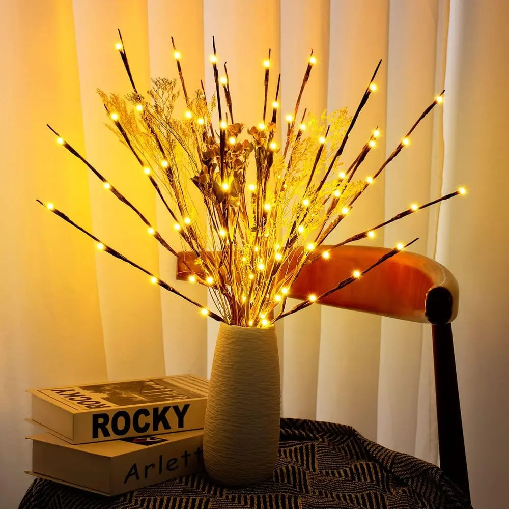 Battery-operated adjustable LED branch decoration ambient lighting (20 pieces)