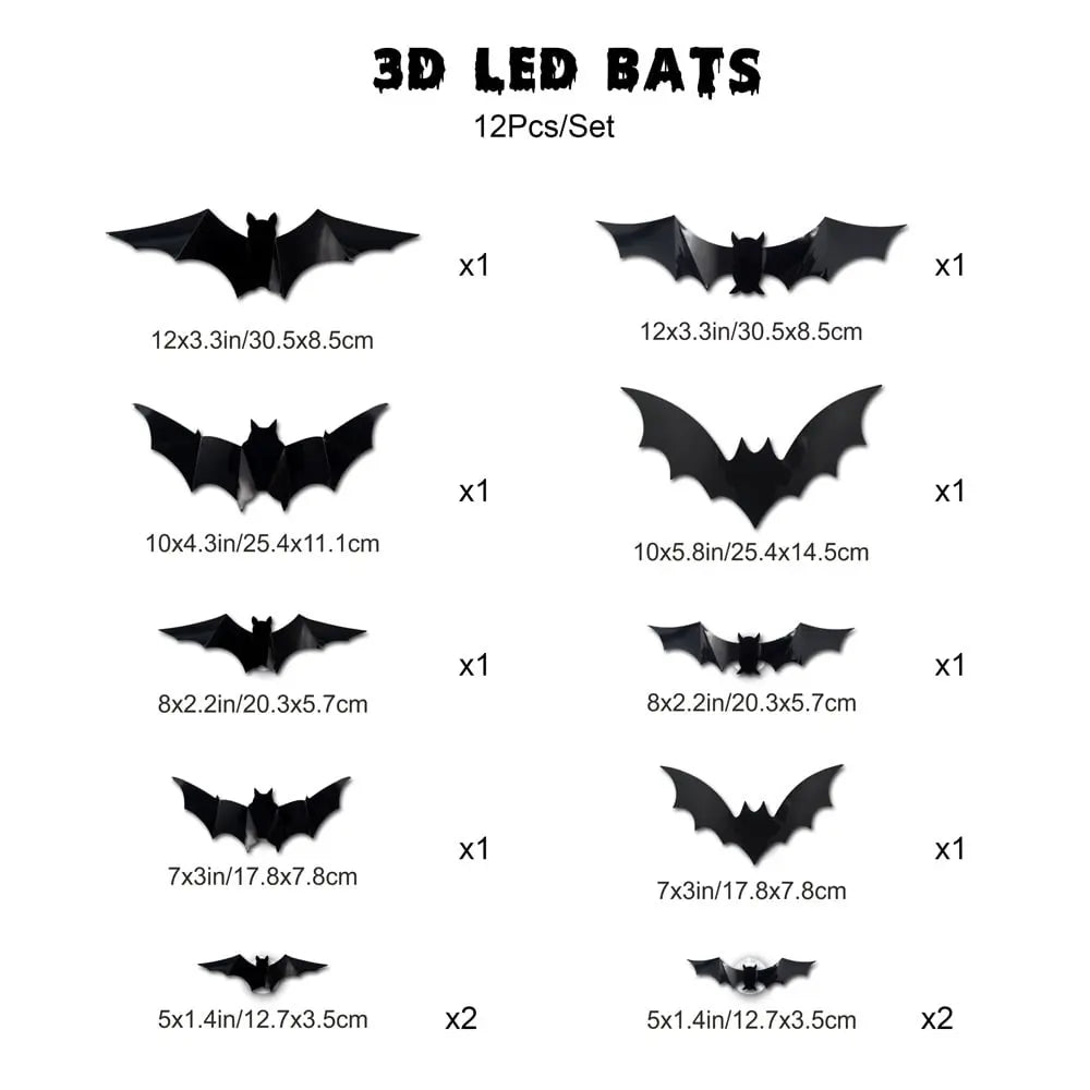 LED-Fledermaus-Dekoration — schaurig-schöne Halloween-Atmosphäre Mivoza Deutschland