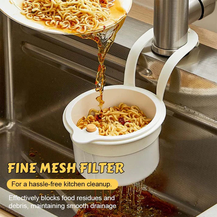 Sink Strainer Basket with Easy Drain & Dump