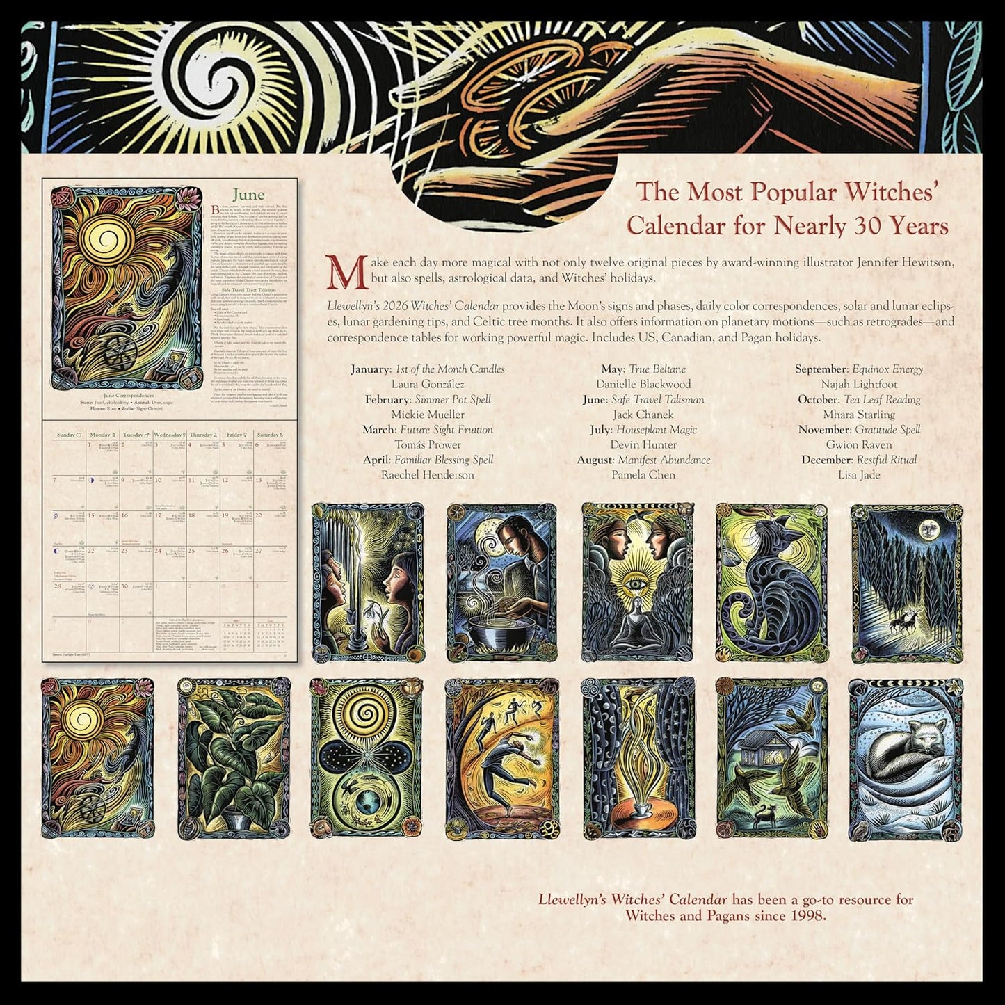 2026 Witches’ Calendar🔮 Mivoza Deutschland
