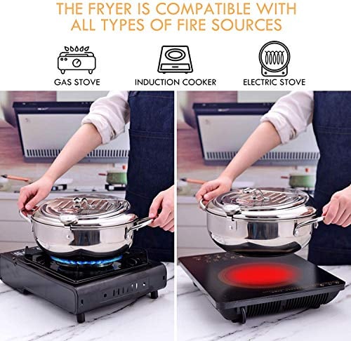 Stainless Steel Deep Fryer — Enjoy Crispy, Save Fat