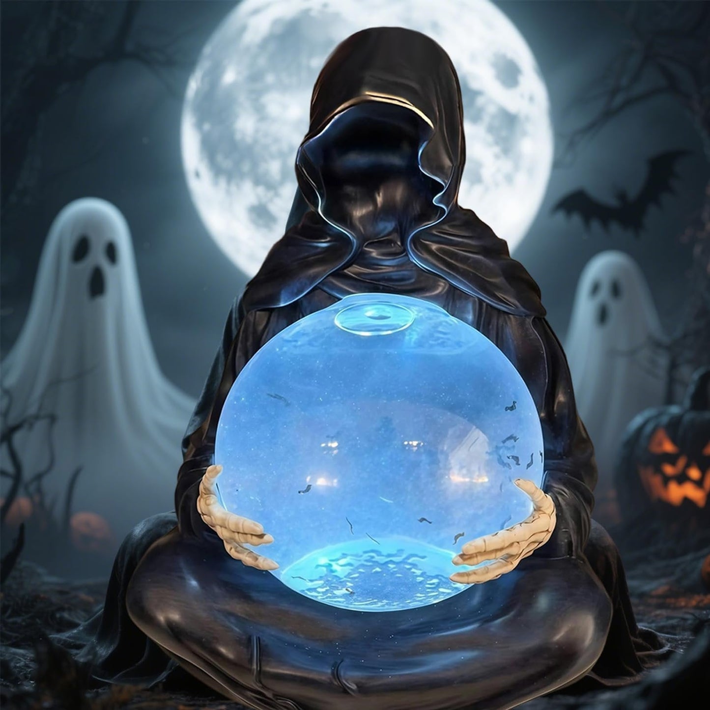 Dark Sorcerer Crystal Ball — Mystical Energy from the Void