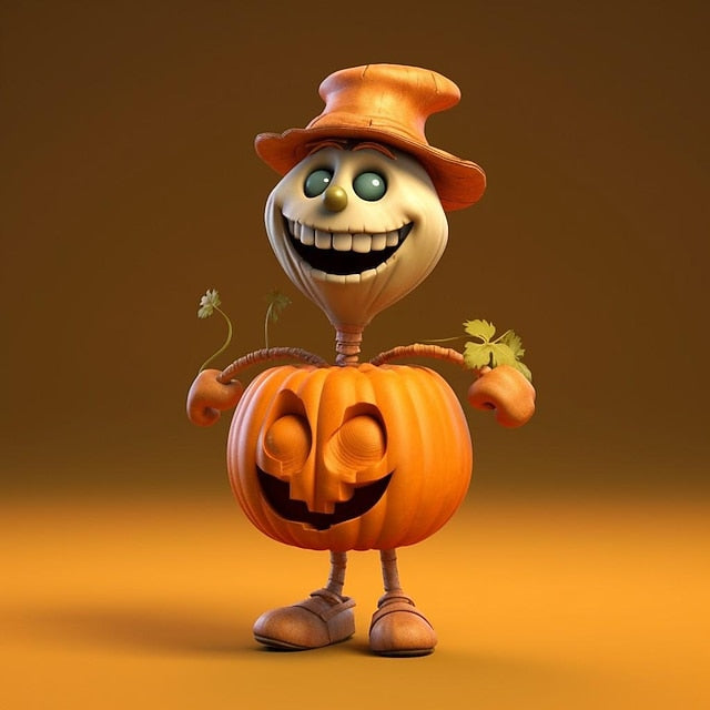 Pumpkin Garden Decoration Figurine — Autumn Highlight for Home & Garden