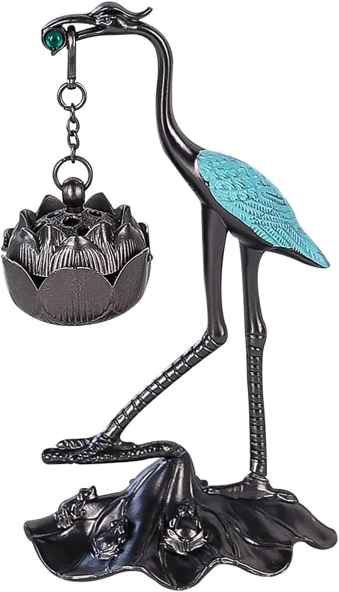 Lotus Crane Decoration & Aroma Diffuser – For Relaxed Senses & Warm Ambience