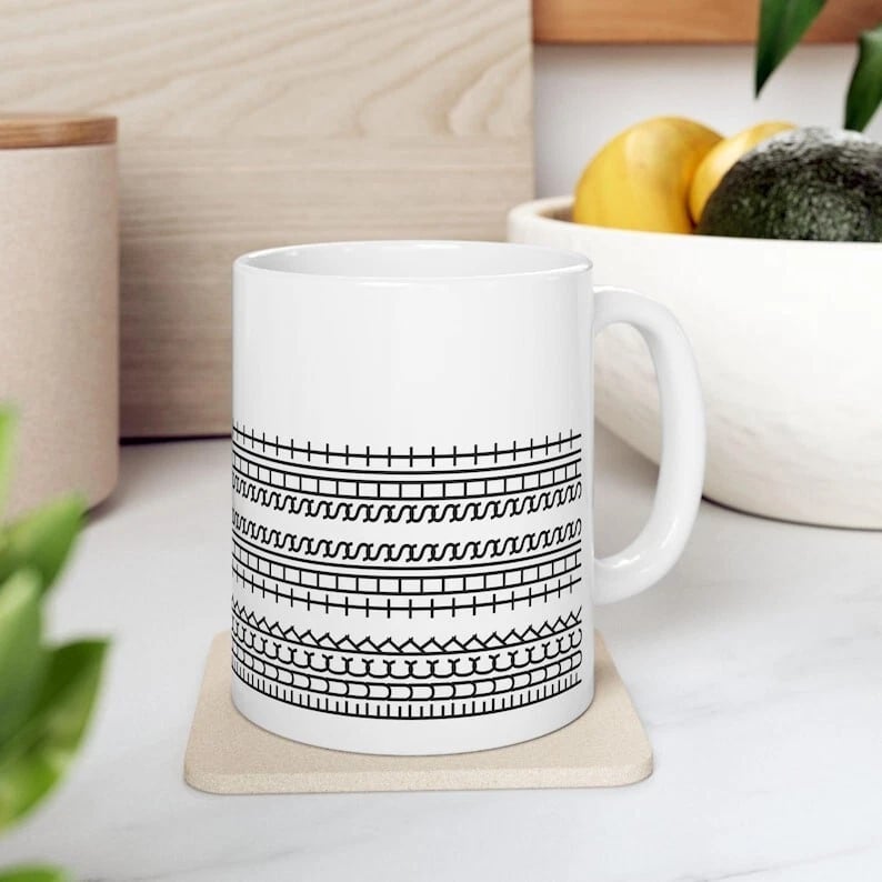 Ceramic Coffee Mug – Hidden Funny Message with Ergonomic Handle