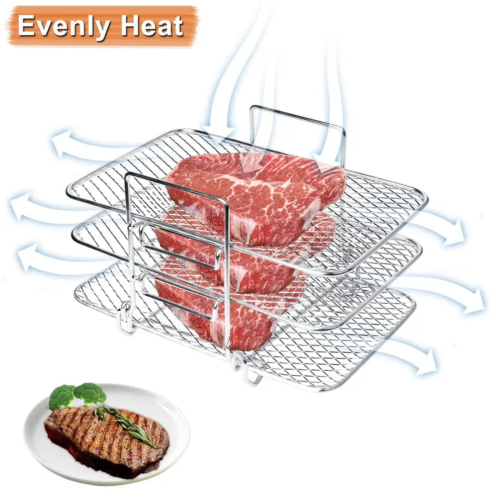 3-tier air fryer insert for even cooking