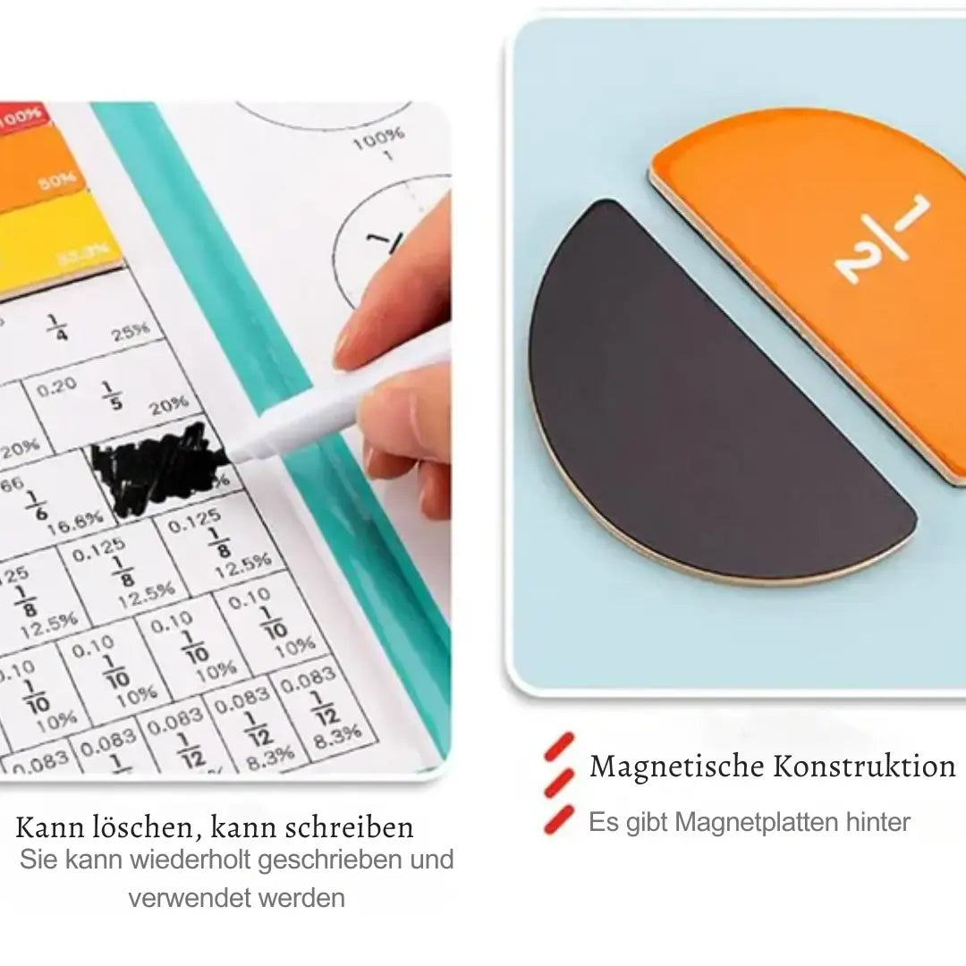 Magnetic Fraction Learning Tiles — Interactive Math Set for Kids