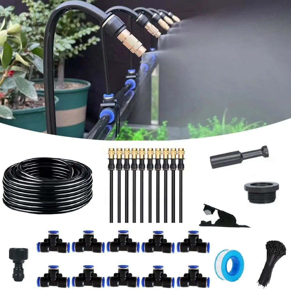 Automatisches Garten-Bewässerungssystem – 360° einstellbar mit 5 m & 10 m Schlauch Mivoza Deutschland
