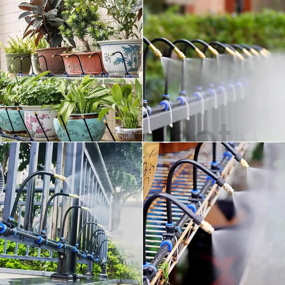 Automatisches Garten-Bewässerungssystem – 360° einstellbar mit 5 m & 10 m Schlauch Mivoza Deutschland