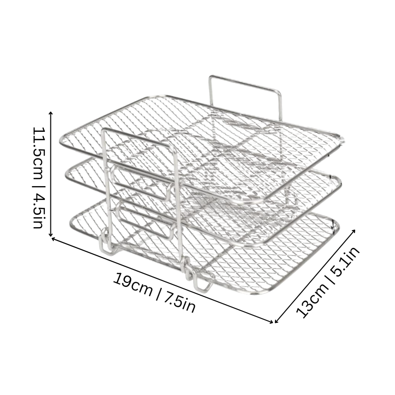 Stainless Steel Rack for Air Fryer — Crispy Results Without Constant Turning