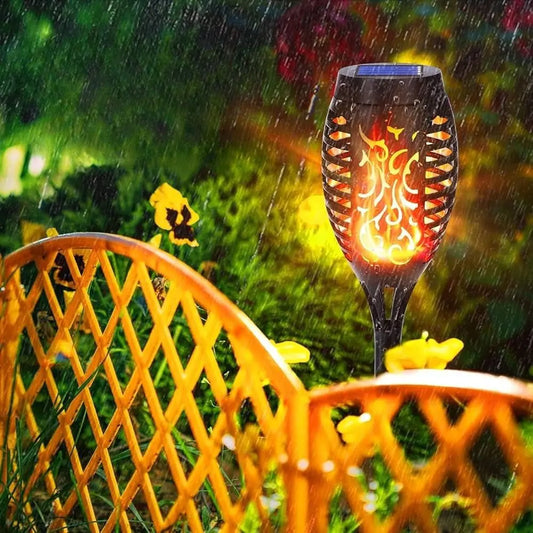 Gartenleuchte Solar Flamme — Stimmungsvoll & sicher ohne echtes Feuer Mivoza Deutschland