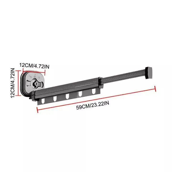 Space-Saving Wall Drying Rack – Foldable Design with Suction Cups