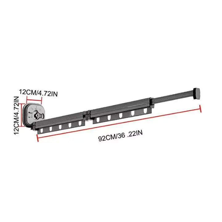 Space-Saving Wall Drying Rack – Foldable Design with Suction Cups