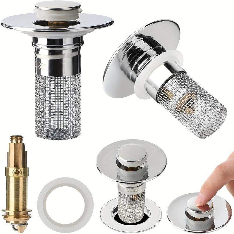 Stainless Steel Drain Filter — The Solution Against Hair Clogs in the Sink