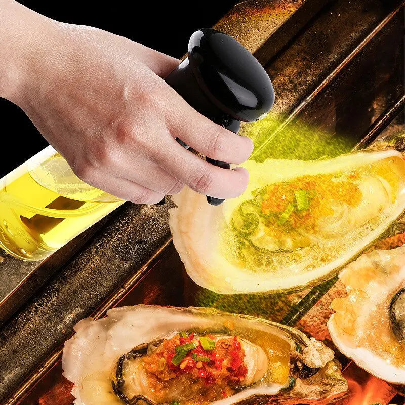 Clear Cooking Oil Spray Bottle – Eco-Friendly Kitchen Sprayer with Precise Pouring