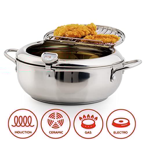 Stainless Steel Deep Fryer — Enjoy Crispy, Save Fat