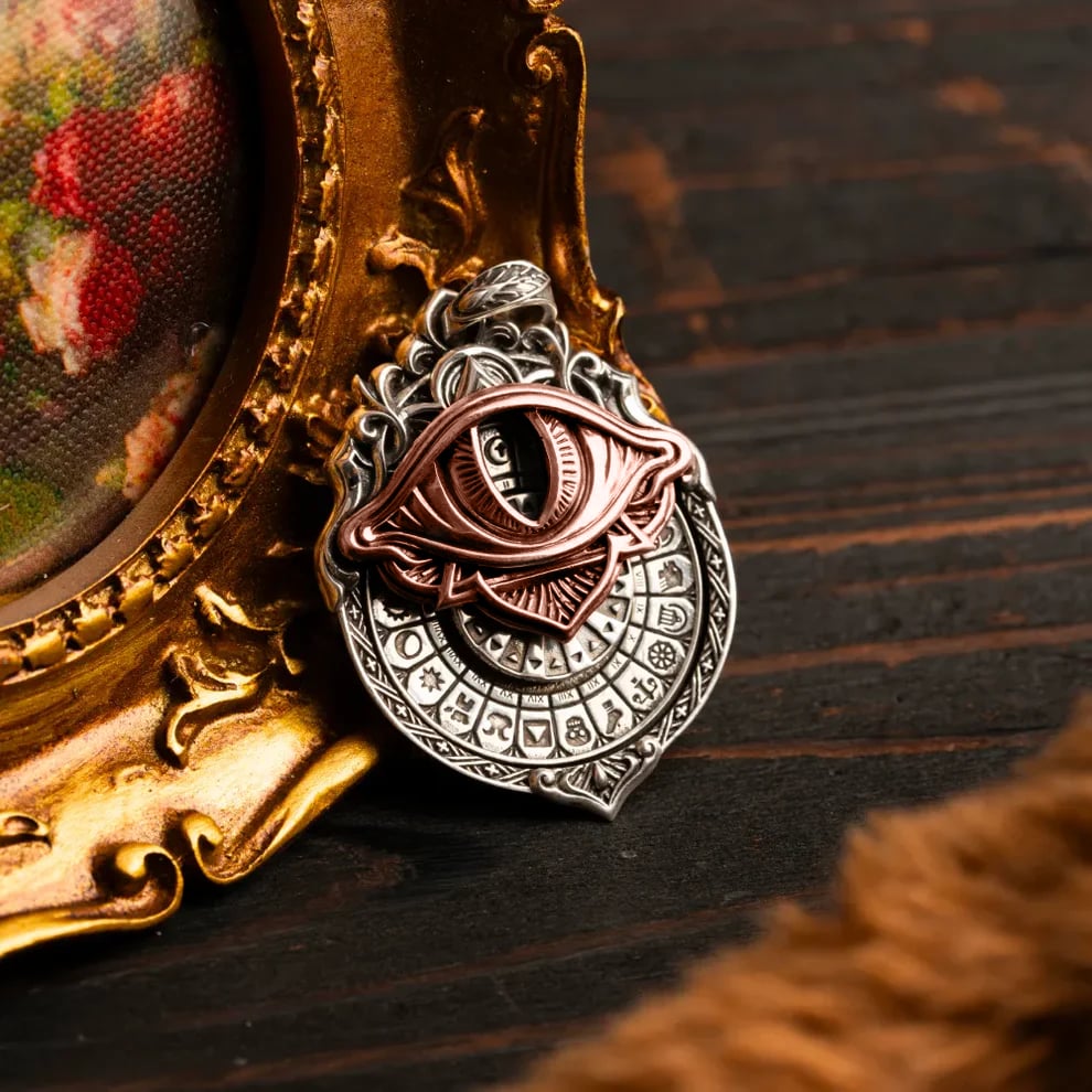 👁️🗨️Handmade Tarot Vision Pendant: Connect to Cosmic Wisdom Anytime(Cheat Sheet Included) Mivoza Deutschland