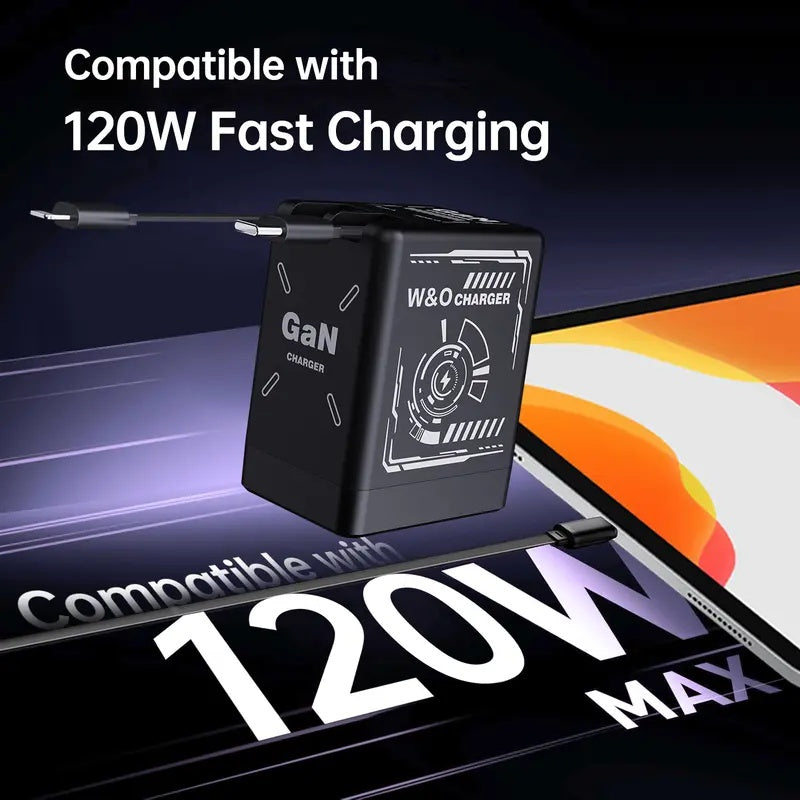 Fast charger with cable management — order and power without cable clutter