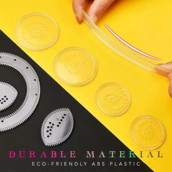 22-piece Spiral Ruler Set – Creative Drawing with System