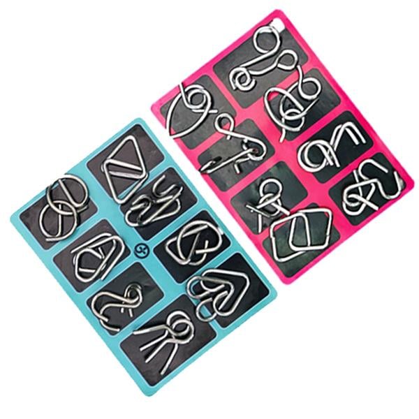 Metal Wire Brain Teaser Set – Durable Educational Wire Puzzles