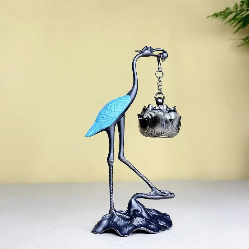 Lotus Crane Decoration & Aroma Diffuser – For Relaxed Senses & Warm Ambience