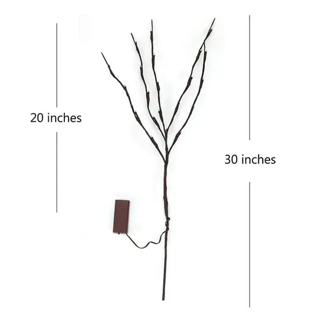 Battery-operated adjustable LED branch decoration ambient lighting (20 pieces)