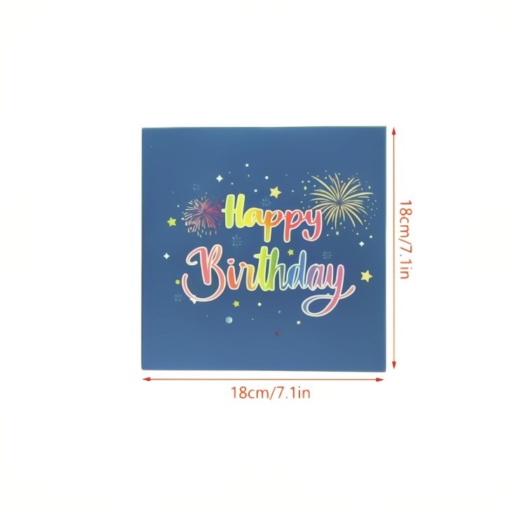 3D Birthday Card with Lights & Music for Unforgettable Celebrations