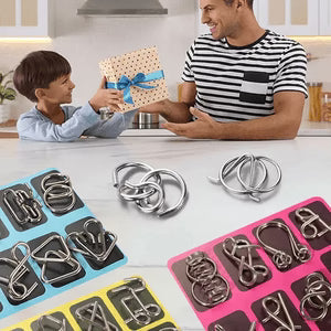 Metal Wire Brain Teaser Set – Durable Educational Wire Puzzles
