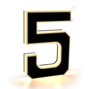 Solar-Powered House Number Light — Stylish Visibility at Night