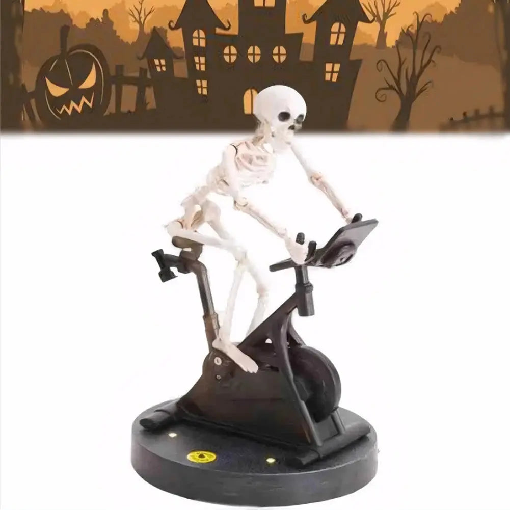 Decorative Skeleton Rider Figurine — Create a Spookily Charming Atmosphere