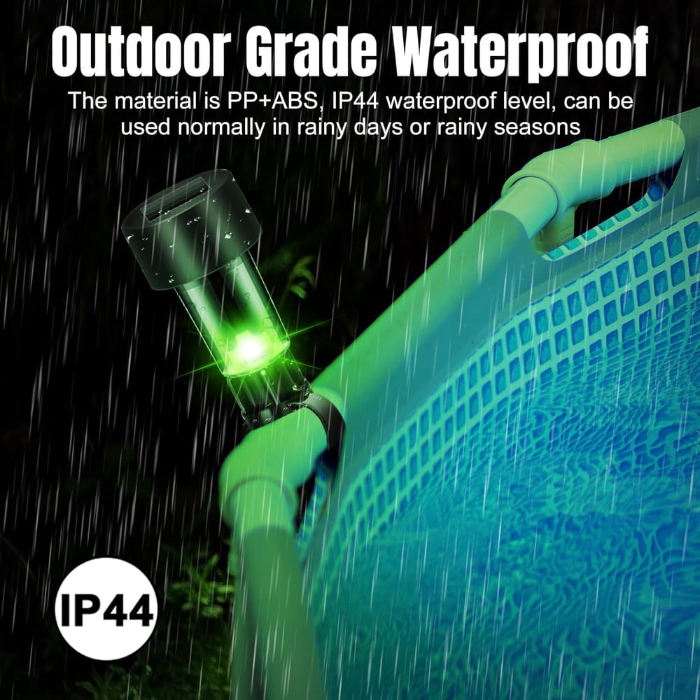 Solar Pool Lights — Warm Atmosphere and Increased Safety