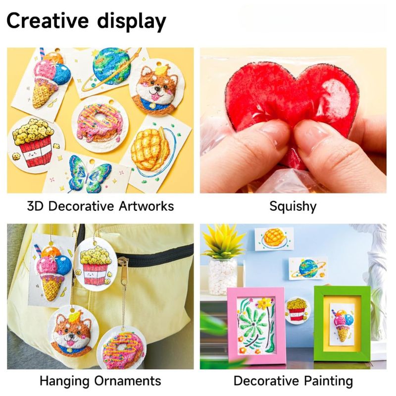 3D Foam Structure Art Set – Creative Craft Kit with Colored Pencils