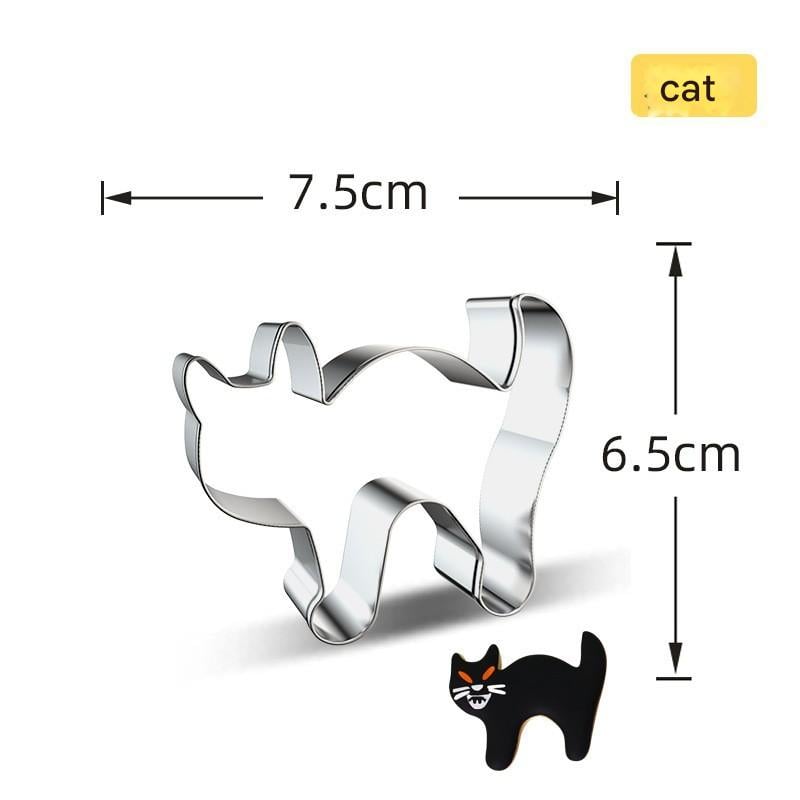 Halloween Cookie Cutters 7-Piece Set — Also for Pancakes, Cheese & Fruits