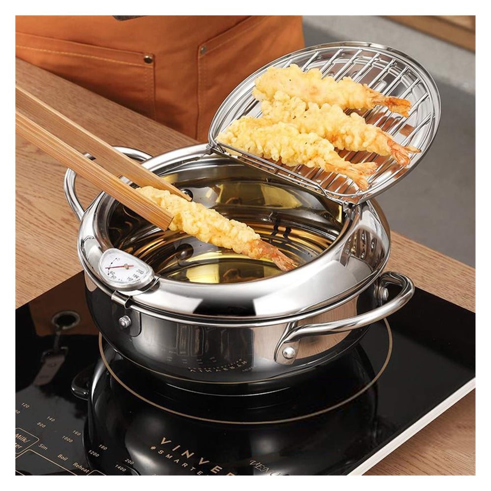 Stainless Steel Deep Fryer — Enjoy Crispy, Save Fat