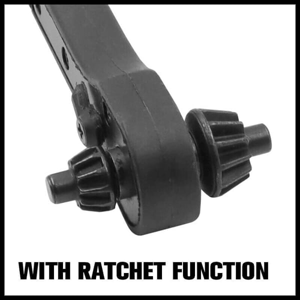 2-in-1 Drill Chuck Ratchet – Ratchet Wrench Made of Steel with Non-Slip Grip