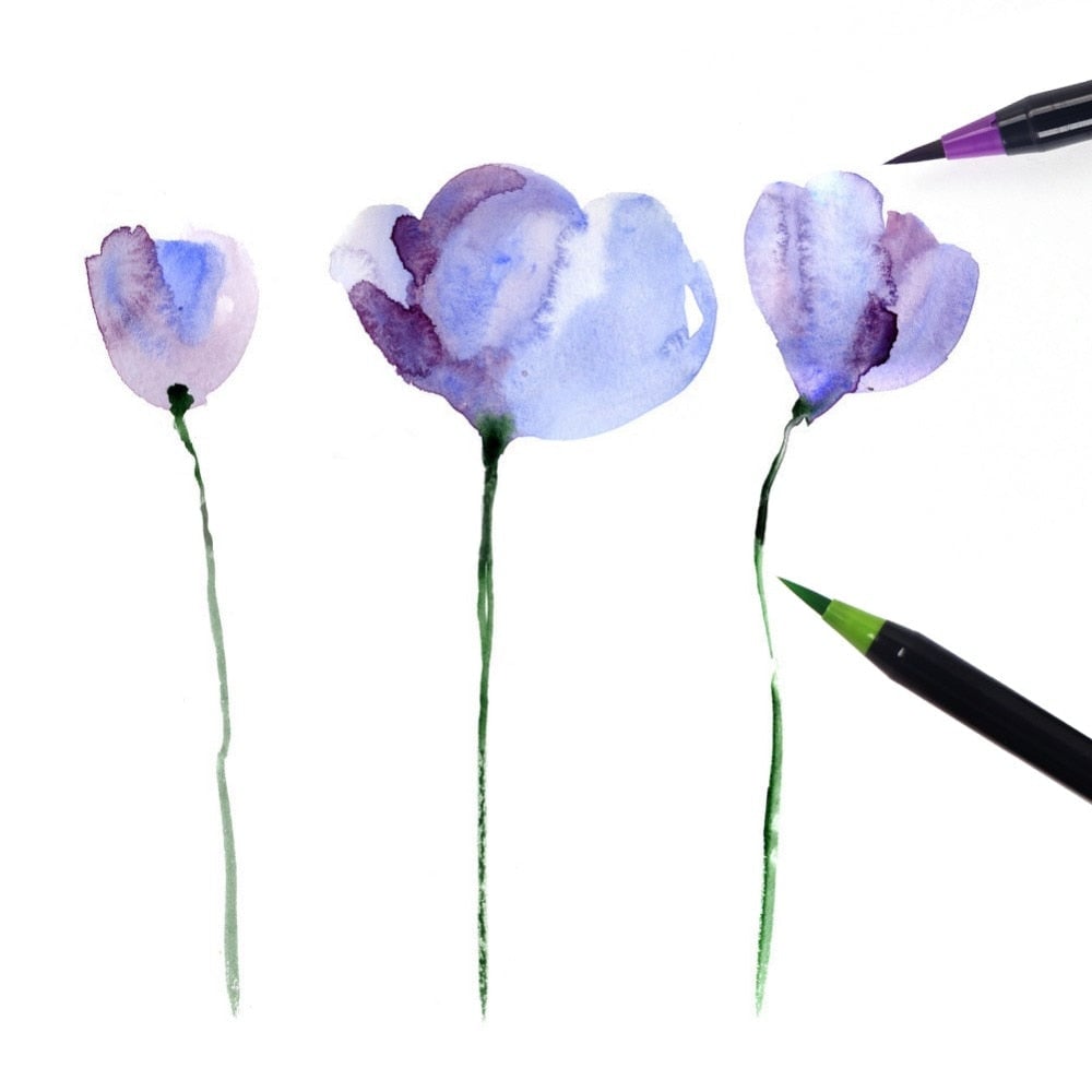 Elegant Watercolor Brush Set – Creative Painting Made Easy