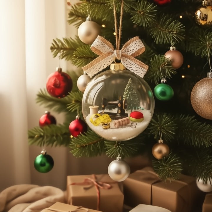 Sewing Snow Globe Ornament Adds Charm to Your Holiday Décor