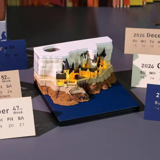 3D Hogwarts Castle Advent Calendar – Magical Surprises with Warm LED Glow