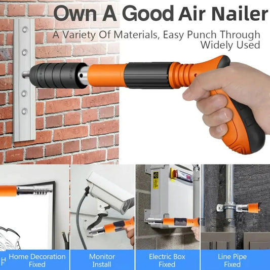 Professional Wood Nailer — With Powerful Silencer for Construction & Workshop