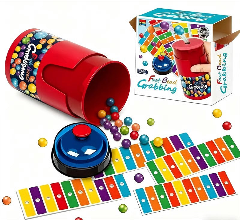Bead Grabbing Match Color Game — Compete, Laugh & Win Together