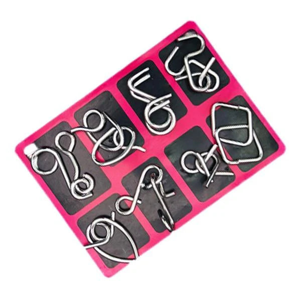 Metal Wire Brain Teaser Set – Durable Educational Wire Puzzles