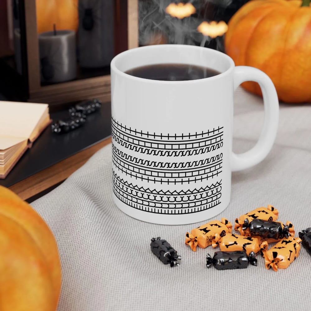 Ceramic Coffee Mug – Hidden Funny Message with Ergonomic Handle